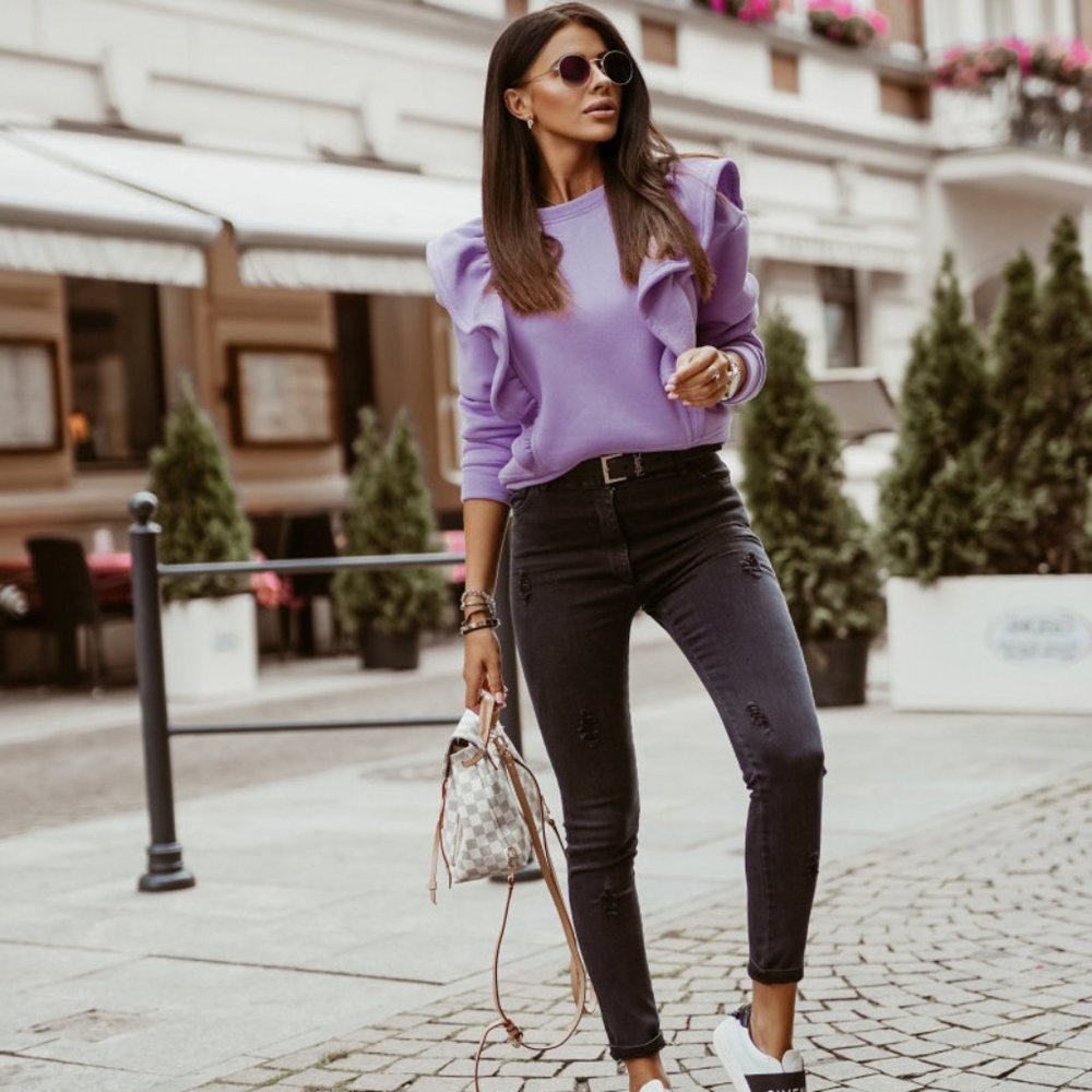 Ruffle Pullover